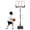 White, variant on SERAY Adjustable Basketball Hoop for Kids, Teens & Adults, 3.2-7.2 feet Height, Portable Basketball Goal with 29 inch Backboard & 2 Wheels for Indoor & Outdoor Use