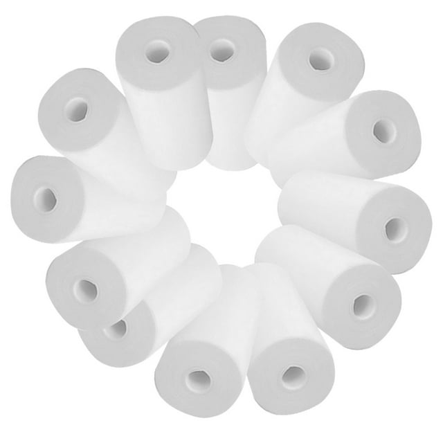 Minkissy 80 Rolls Thermal Paper Roll for POS System Printing Clear and Use 57mm x 30mm