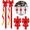 Red, variant on 6 Pcs Christmas Cabinet Door Bows,8x40 Inches Festive Ribbons Large Door Ribbon Party Decorations,for Cabinets Furniture and Kitchen Christmas Party Decorations(Red)