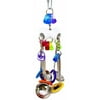 Bird Cage Parrot Toy Stainless Steel Mini Cockatoo Chewing Hanging Interactive Random Color