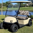 thumbnail image 3 of Uorisanigo Golf Cart Cushions Front Seat Soft Brown Cow Print Golf Cart Seat Covers Funny 2 Pcs Backrest and Seats Covers for EZGO TXT RXV/Club Car DS Easy to Install, 3 of 7