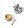 Sustainable Essentials Gift Set - BLW Removeable Suction Baby Bowls, Bamboo and Stainless Steel