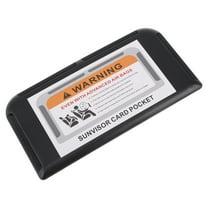 Niceauty Car Visor Organizer Storage Abs Black 1 Pcs