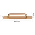 thumbnail image 2 of Uxcell 1Pack Self Stick Handles, Gold Aluminum Alloy Self Adhesive Instant Drawer Pulls for Dresser(200mm/7.87"), 2 of 5
