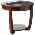 thumbnail image 3 of Furniture of America Table d'Appoint Ronde Tunton en Cerisier Foncé, 3 of 5