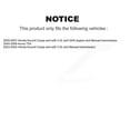 thumbnail image 2 of CMX Front Rear Disc Brake Rotors and Ceramic Pads Kit for Car Honda Accord Acura TSX K8C-101369, 2 of 11