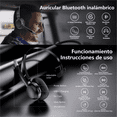 thumbnail image 3 of Auriculares De Diadema Manos Libres Bluetooth Con Micrófono Negro, 3 of 5