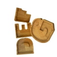 thumbnail image 3 of Alcancía de madera con letras en inglés, moderna, interesante y creativa, alcancía de vidrio transparente, práctica y duradera., 3 of 3