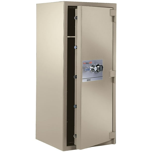 KC4524ZTA 1Hour Fireproof Safe Mechanical Combination Lock & 3 Shelf Taupe File With
