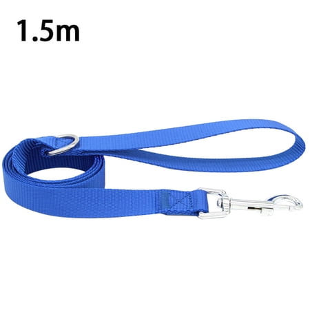 TureClos 47in Pet Walking Leash Outdoor Nylon Walking Rope Strap with Buckle Clip Pet Supplies
