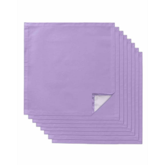 nqOlkjepod Purple Cloth Napkins Set of 8 Reusable Dinner Napkins, Modern Pure Lavender Purple Cocktail Napkin Washable Table Napkins for Wedding/Holiday Party/Baby Shower 20"x20"