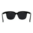 thumbnail image 4 of Mens Polarized Iconic Large Hipster Horn Rim Sunglasses All Black, 4 of 4