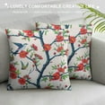 thumbnail image 3 of ONETECH Tropical  Flowers Throw Pillow Case Hummingbird Butterfly Spring Summer Floral Pillow Covers Decorative Pillow Cover, 3 of 5