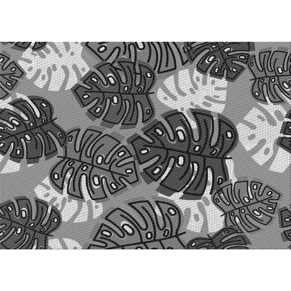 Ahgly Company Machine Washable Indoor Rectangle Transitional Dark Gray Area Rugs, 2' x 3'