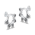 thumbnail image 6 of LeCalla 925 Sterling Silver Stud Earrings for Women | Vintage Round Filigree Stud Earring, 6 of 7