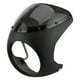 thumbnail image 1 of Deflector de viento para faros delanteros de 7 pulgadas, parabrisas universal para motocicletas (lente negra mate), 1 of 14