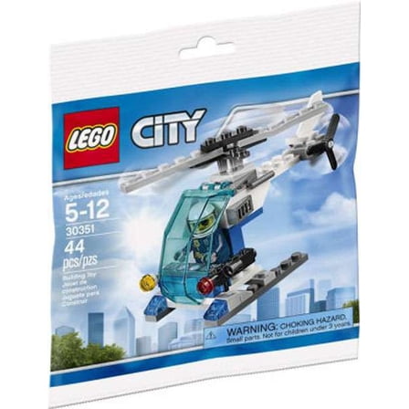 Pre-Owned LEGO City Police Helicopter 30351 Polybag Set (44 Pieces)