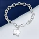 thumbnail image 2 of Pulseras con colgante de estrella bonita de Plata de Ley 925 para mujer, accesorios de boda para fiesta de diseñador a la moda, joyería, regalos de navidad, 2 of 2