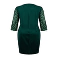 thumbnail image 5 of New Fashion Basic Soft Round Neck Cut Out Sheer Blouse Sequins Accentuated Dress For Party Sexy Trendy Casual Skirt, 5 of 5