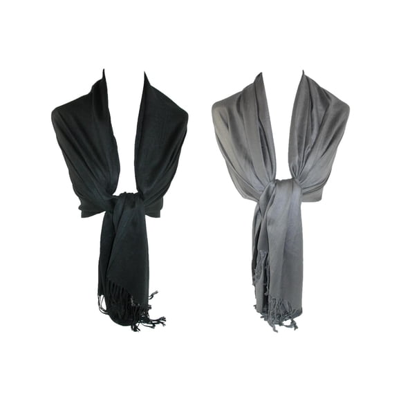 CTM®  Classic Pashmina Style Shawl Wraps (Women's)