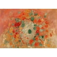 thumbnail image 2 of Redon, Odilon 24x18 Gold Ornate Wood Framed with Double Matting Museum Art Print Titled - Nasturtiums, 2 of 4