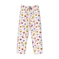 thumbnail image 4 of Goofa Cartoon Birds & Flowers Printed Soft Pajama Pants for Men, Wide Leg Comfy Casual Lounge Yoga Pants-X-Large, 4 of 9