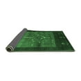 thumbnail image 2 of Ahgly Company Indoor Square Abstract Emerald Green Contemporary Area Rugs, 5' Square, 2 of 4