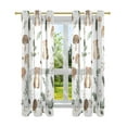 thumbnail image 7 of Yayeee Window Curtains Set of 2 for Living Room Light Filtering 63"x42", Mushroom Bear Flower, 7 of 7