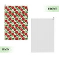 thumbnail image 2 of Naloa Rose Flowers Golf Towel Golf Gift for Men and Women Golf Towel with Carabiner Clip to Quickly Remove Mud, Dirt and Sweat, 2 of 8