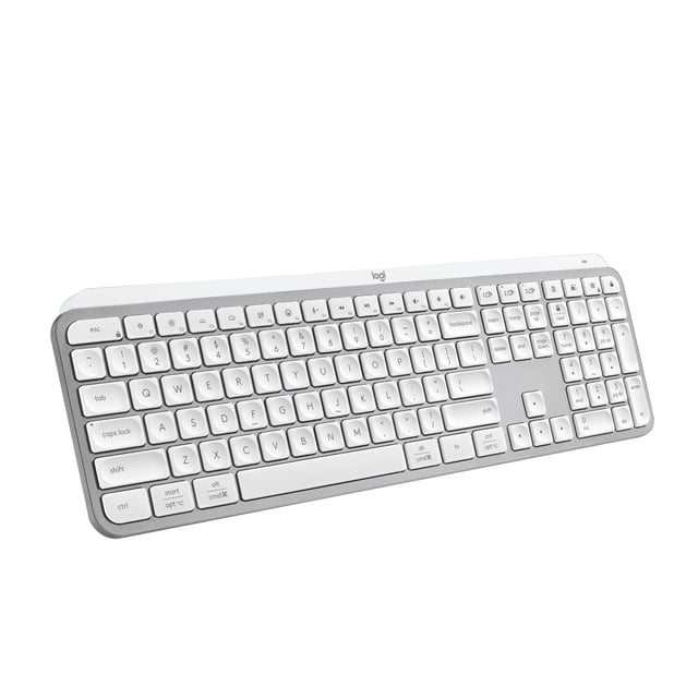 Teclado inalámbrico Logitech MX Keys S, gris pálido (renovado)