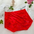 thumbnail image 4 of HUPOM Cotton Seamless Underwear Women Panties In Clothing Briefs Leisure Tie Drop Waist Red XL, 4 of 5