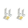 thumbnail image 3 of ZheElen Fashionable Appearance Wall Mount Replacement Brackets For Speaker Stand Strong Hardness Sturdy And Durable. Easy white 2Set, 3 of 6