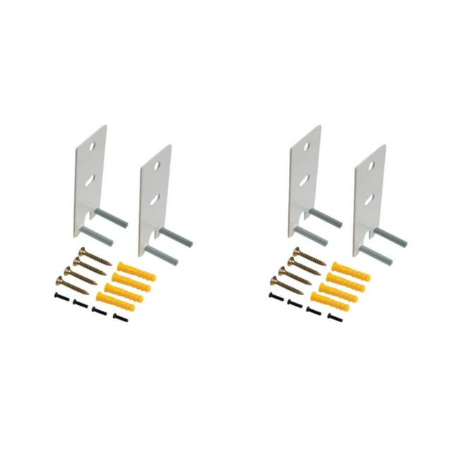 Wweixi Étagère Murale Robuste et Durable pour Haut-Parleur Audio Amélioré Blanc 2ensemble