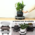 thumbnail image 6 of 3 Pack Plant Caddy with Wheels Rolling Plant Stand with Wheels 13 Inch Plant Dolly Heavy Duty Large Potted Plant Mover with Casters for Indoor and Outdoor, grey, 6 of 7