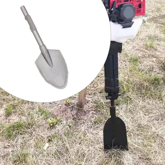 Colaxi Demolition Hammer Clay Spade Head Steel Spade Agricultural Use Gardening Efficient Hard Soil Electric Breaker Digging Spade , Pointed