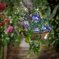 thumbnail image 7 of Artificial Christmas Hanging Basket, Hanging Baskets Artificial Plant with Lights Clusters, Mixed Decorations and White LED Lights Outdoor Decoration, Front Porch Outdoor Winter Christmas Gift, 7 of 7