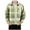Green3, variant on HAiming Plaid Shirt for Boys Button down Lapel Collar Long Sleeve Casual Loose Coats Tops with Pockets