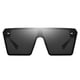 thumbnail image 5 of Gafas de sol Soledad de rectángulo negro para mujer, 5 of 6