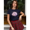 thumbnail image 1 of Purple Unicorn In Fantasy Style Shaped T-Shirt Women -Image by Shutterstock, Female Large, 1 of 4