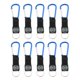 thumbnail image 2 of 10 llaveros multifuncionales de metal con mosquetón para senderismo, mini llavero para exteriores y camping. Azul, 2 of 9