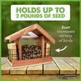 thumbnail image 4 of Pennington CEDAR CHALET BIRD FEEDER FF 3/CS 2 Pounds & 2 Suet Cakes, 4 of 7