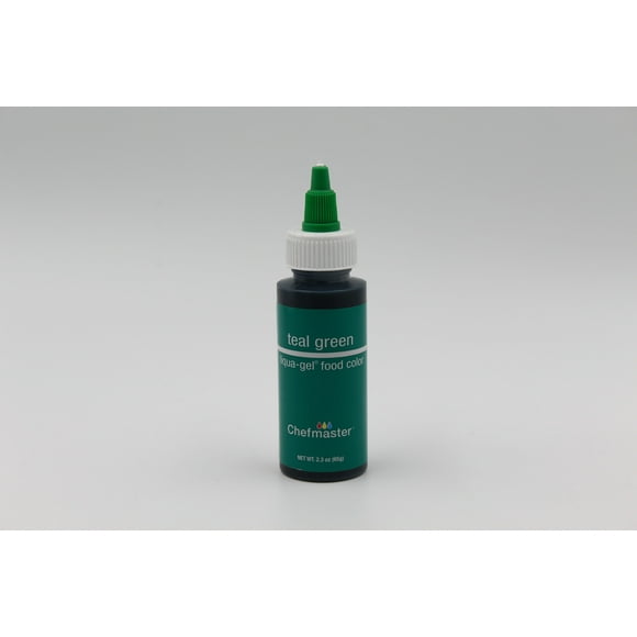 Teal Green 2.3 oz Liqua-Gel Food Color by Chefmaster