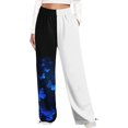 thumbnail image 3 of Pantalones de chándal para mujer Pantalones de salón de ajuste holgado con bolsillos Pantalones de cintura alta Fridja  hfkajh101866, 3 of 6