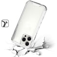 thumbnail image 2 of For iPhone 16 Pro Max 6.9 inch Colored Shockproof Transparent Hard PC TPU Hybrid Case Cover - Clear/Clear, 2 of 3