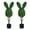 2 Pcs Bunny Head, variant on DAMAI 29" Artificial Boxwood Easter Crouching Bunny Topiary, Faux Green Bunny Shaped Tree with Bows&Planter Pot, Spring Decoration for Indoor Outdoor Yard, Lawn & Patio Decor