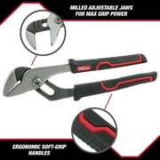 Hyper Tough 8 in Groove Joint Pliers with Comfort Grips, Black, 5368V