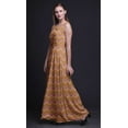 thumbnail image 5 of Bimba Ikat Printed Women Sleeveless Gown Chic Style Long MaxiÂ&nbsp;Dress-Large, 5 of 6