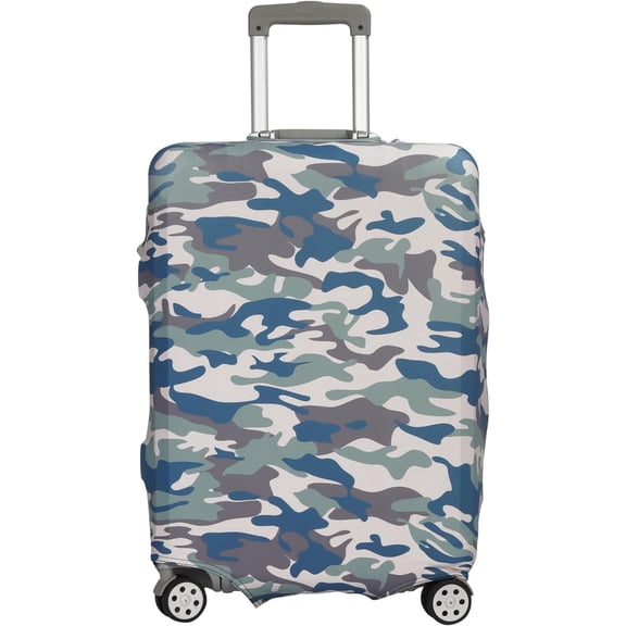 Travel Luggage Cover Baggage Suitcase Cover Protector Skins Stretchable,Washable&Anti-Scratch,Fits 18-32 Inch (Camouflage, M(22-25 inch))