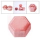 thumbnail image 5 of Estuche de caja de anillo hexagonal, organizador de anillos, caja de terciopelo, joyero de terciopelo para propuesta, aniversario, niñas, regalos de San Valentín EstiloC-Rosa Sunnimix Titular de anillos, 5 of 8