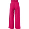 thumbnail image 5 of Commuting Work Wide Leg Pant for Women with Pocket Versatile Solid Color High Waist Pants Casual Loose Straight Leg Pants, 5 of 6